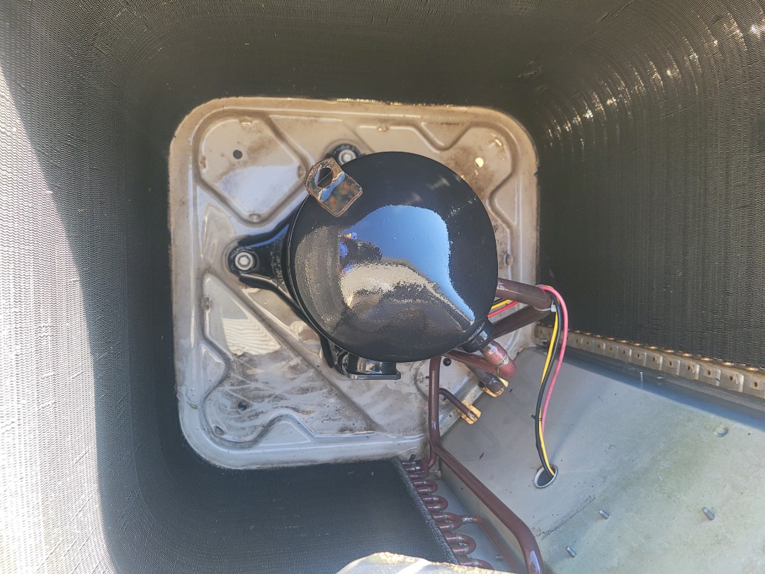 Marietta, GA - Performed AC Maintenance on a Lennox and a Goodman Condensing Units and removed all debris from bottom of condensing Units.  Marietta 