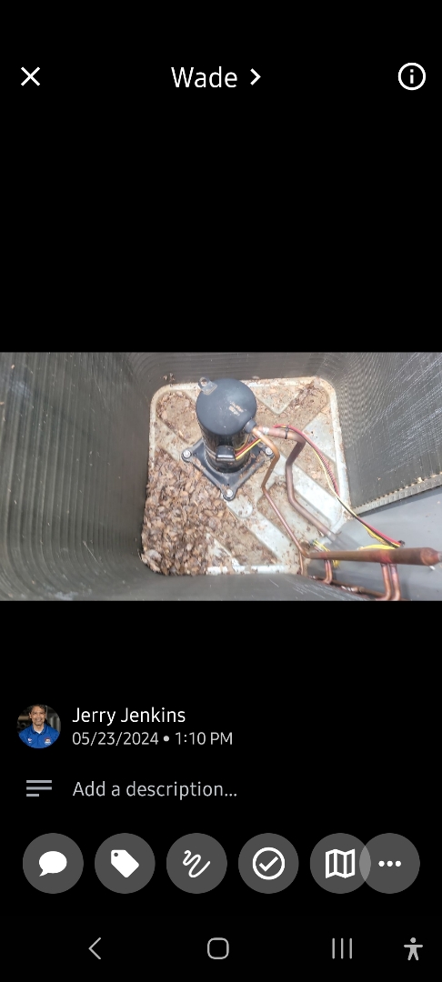 Marietta, GA - Performed AC Maintenance on a Lennox Condensing Unit and removed all debris from bottom of condensing unit.  Marietta 
