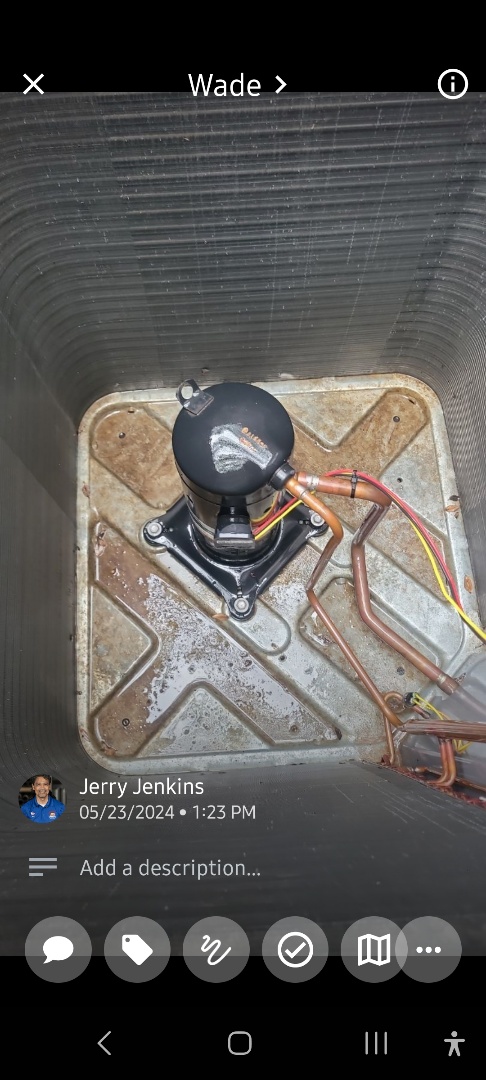 Marietta, GA - Performed AC Maintenance on a Lennox Condensing Unit and removed all debris from bottom of condensing unit.  Marietta 