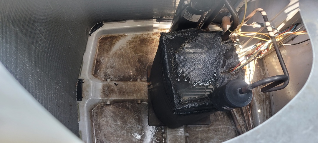 Smyrna, GA - Performed AC Maintenance on 3 High Efficiency Carrier Infinity Condensing Units and removed all debris from bottom of condensing Units.  Smyrna