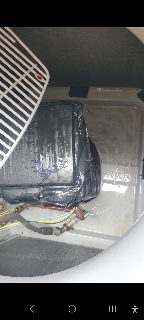 Kennesaw, GA - Performed AC Maintenance on 2 Carrier Condensing Units 1 Lennox HP and removed all debris from bottom of units. Kennesaw 