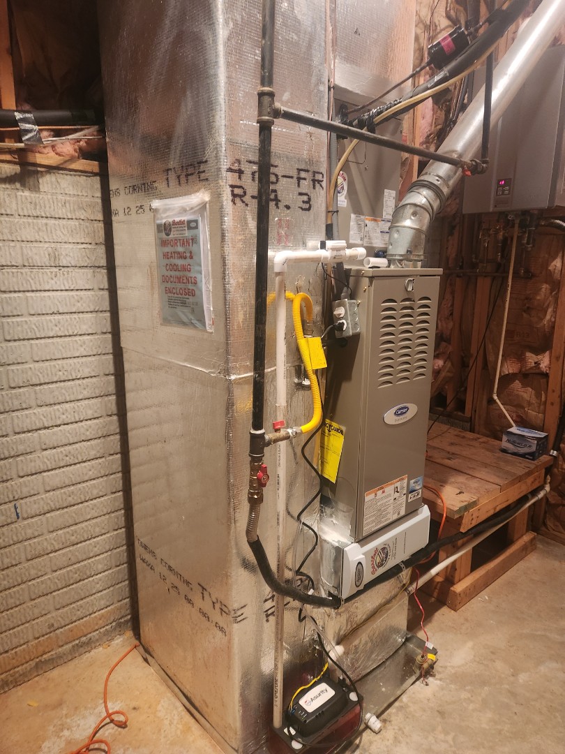 Atlanta, GA - installed new Carrier High Efficiency system with Aprilaire media filter 