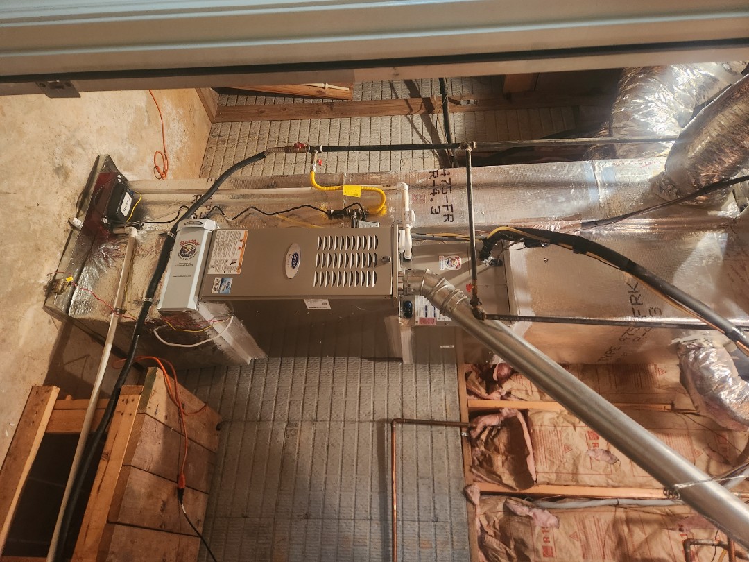 Atlanta, GA - installed new Carrier High Efficiency system with Aprilaire media filter 