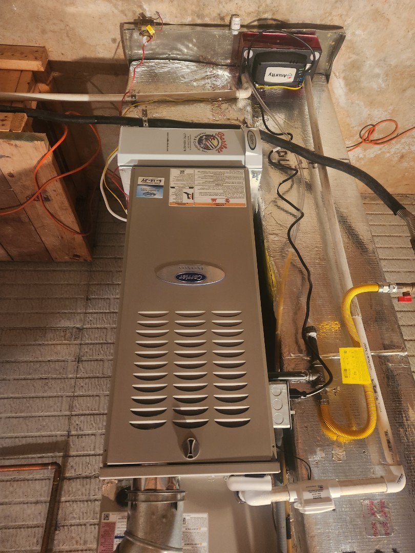 Atlanta, GA - installed new Carrier High Efficiency system with Aprilaire media filter 