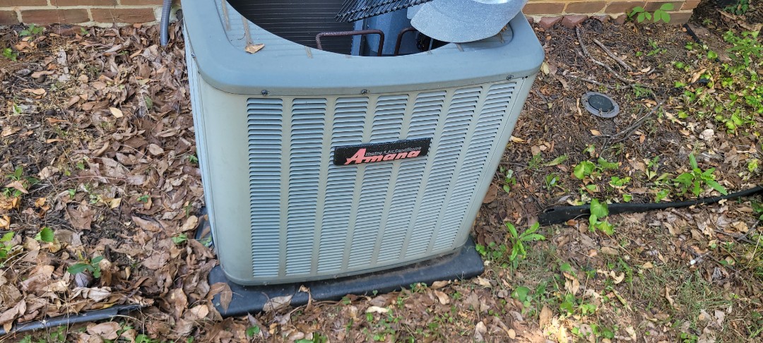 Marietta, GA - Performed AC Maintenance on a Amana Condensing Unit and removed all debris from bottom of condensing unit. Marietta 