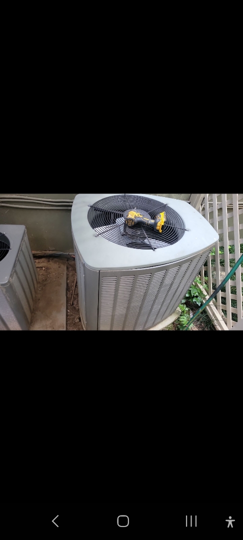 Marietta, GA - Performed AC Maintenance on Lennox Condensing Unit and removed all debris from bottom of condensing unit.  Marietta