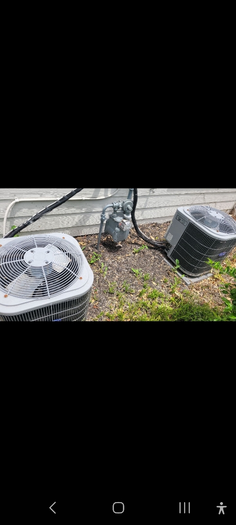 Marietta, GA - Performed AC Maintenance on 2 Carrier Condensing Units and removed all debris from bottom of condensing Units.  Marietta 