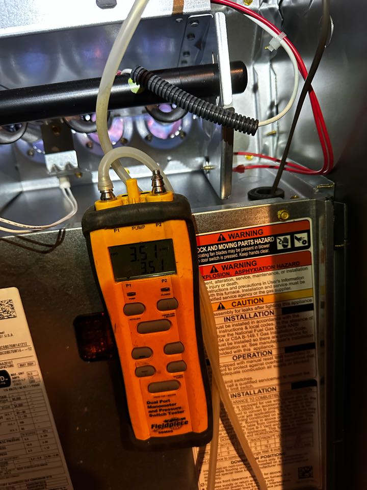 Marietta, GA - Replaced existing gas furnace with carrier comfort series 80% 70k BTU furnace. Set gas pressures and checked cooling. System is working as needed. 