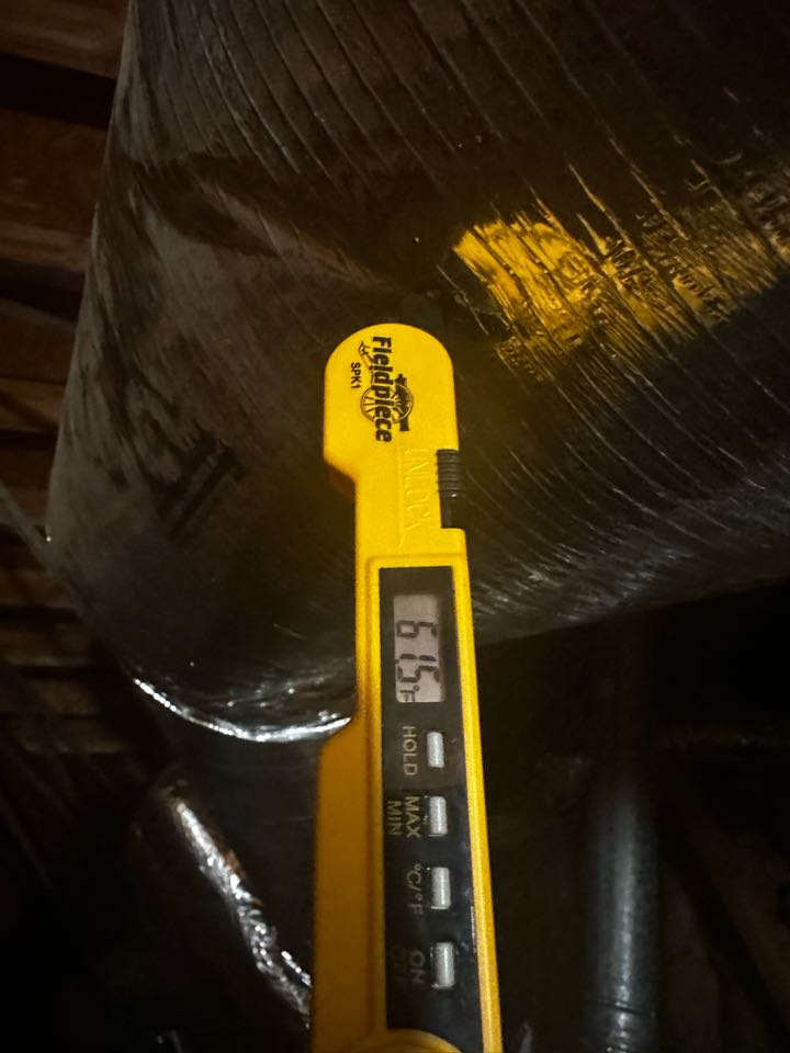 Marietta, GA - Replaced existing system serving the upstairs with Carrier comfort series 2 ton condenser with matching evaporator coil, and Carrier 80% furnace. Replaced both supply and return plenums and installed new Aprilaire 413 filter rack. Installed new Ecobee thermostat. Pressure tested, vacuumed and charged with 410A refrigerant. Checked Delta T and fired system up in heat. System is working as needed. 