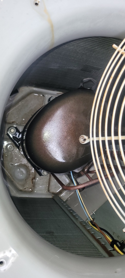 Smyrna, GA - Performed AC Maintenances on Carrier Condensing Units and removed all debris from bottom of condensing Units.  Smyrna 