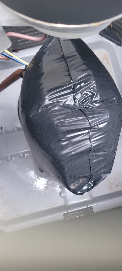 Marietta, GA - Performed AC Maintenance on a Carrier Condensing Unit and removed all debris from bottom of condensing unit.  Marietta 