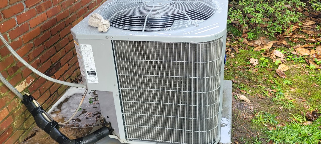 Marietta, GA - Performed AC Maintenance on a Carrier Condensing Unit and removed all debris from bottom of condensing unit.  Marietta 