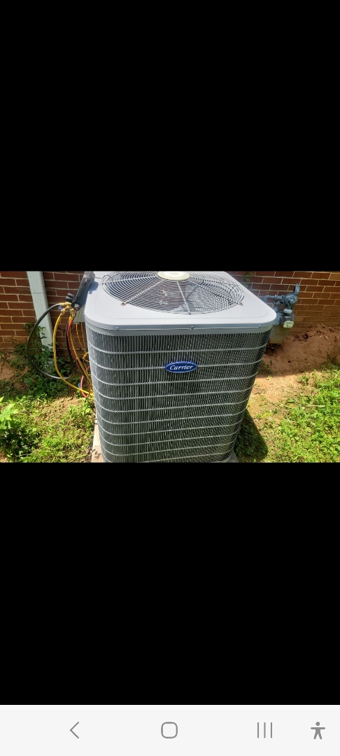 Marietta, GA - Performed AC Maintenance on a High Efficiency Carrier Infinity Condensing Unit and removed all debris from bottom of condensing unit.  Marietta 
