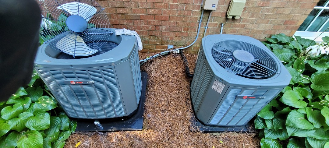 Marietta, GA - Performed AC Maintenance on 2 Ttane Equipment and removed all debris from bottom of condensing Units.  Marietta 
