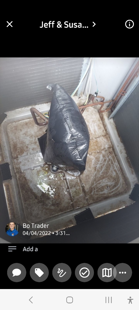 Marietta, GA - Performed AC Maintenance on 2 Carrier Condensing Units and removed all debris from bottom of condensing Units.  Marietta 