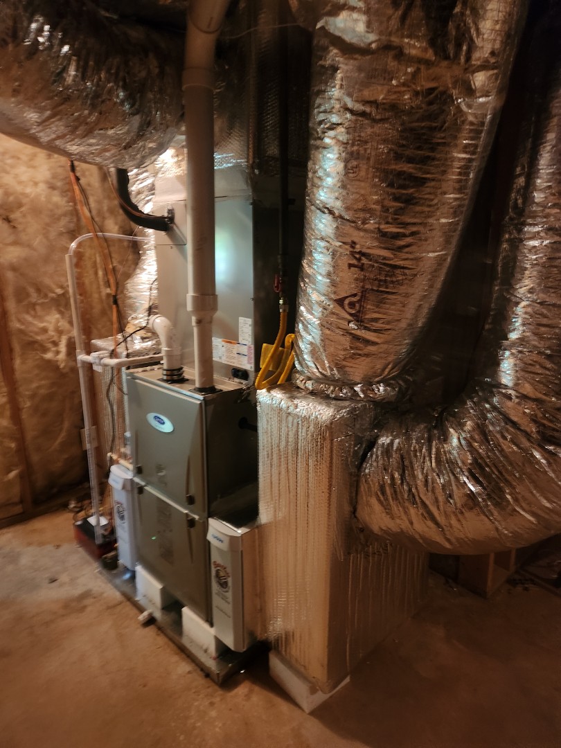 Atlanta, GA - Installed new Carrier Infinity high efficiency system with Carrier Infinity Mytouch WIFI Thermostat and Infinity zone system and Aprilaire media filters 