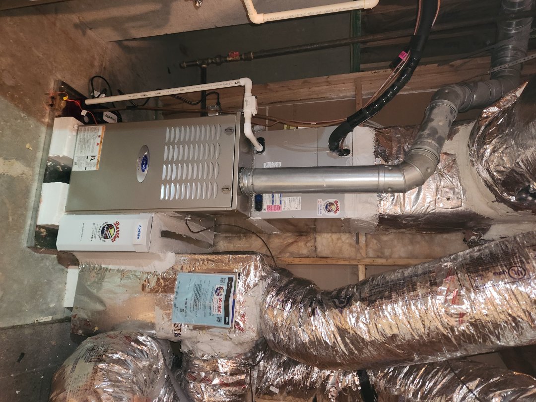 Atlanta, GA - Installed 2 new Carrier Infinity high efficiency systems with Infinity Mytouch WIFI Thermostats Infinity zone system for main floor and basement and Aprilaire media filters 