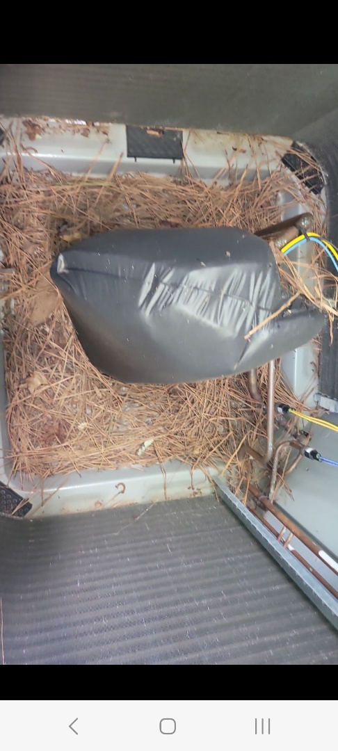 Marietta, GA - Performed AC Maintenance on 2 Carrier Condensing Units and removed all debris from bottom of condensing Units.  Marietta 