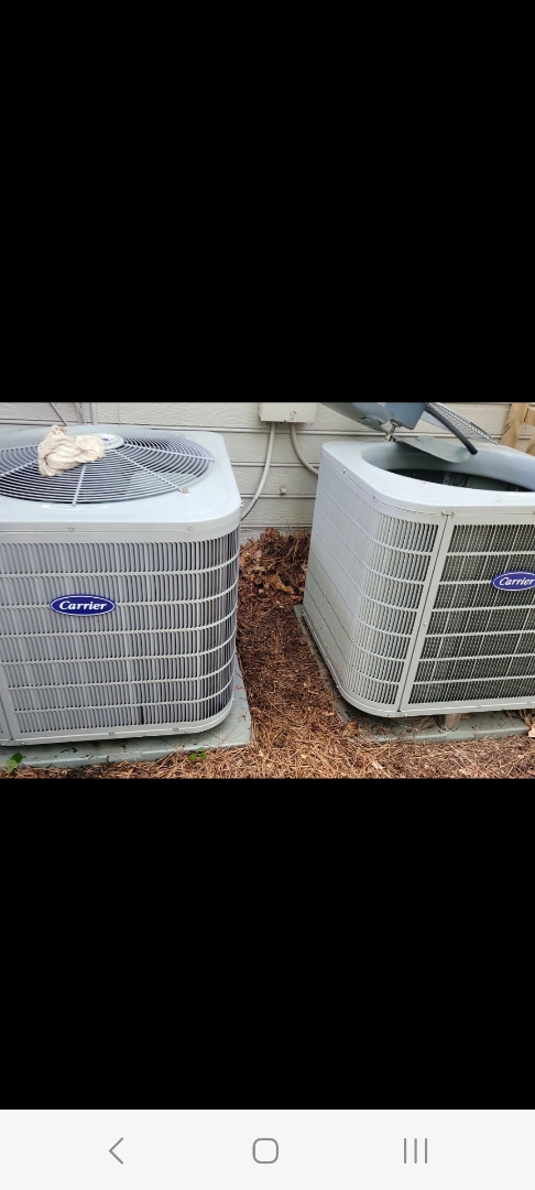 Smyrna, GA - Performed AC Maintenance on 3 Carrier Infinity Condensing Units and removed all debris from bottom of condensing Units . Smyrna 
