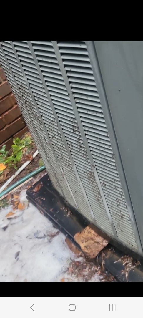 Marietta, GA - Performed AC Maintenance on a Trane Condensing Unit and removed all debris from bottom of condensing unit.  Marietta 