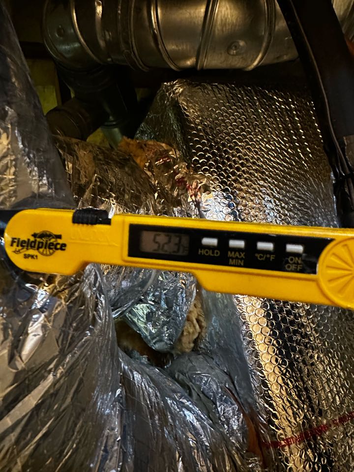 Smyrna, GA - Replaced existing mechanical system serving the basement and main floor. Added 10 inch return. Installed Aprilaire filter rack. Installed new ecobee thermostat. Replaced return and supply plenum. Charged air conditioner with 410A refrigerant. Checked Delta T. Tested heat. System is working as needed. 