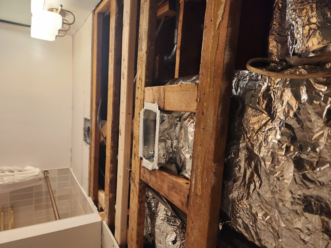 Marietta, GA - reinsulated trunkline and added supply back to bath room