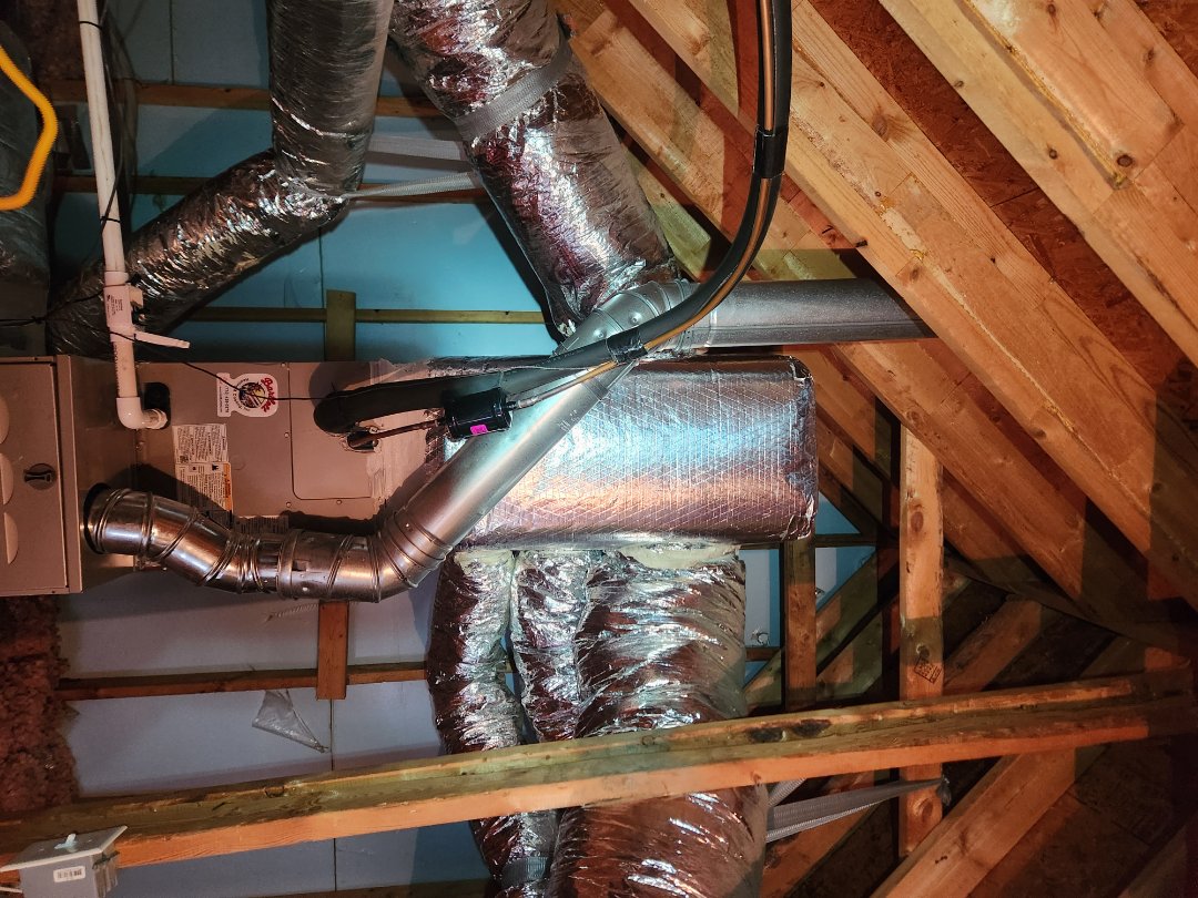 Atlanta, GA - installed new Carrier Infinity high efficiency system with Carrier Infinity Mytouch WIFI Thermostat and Aprilaire media filter 