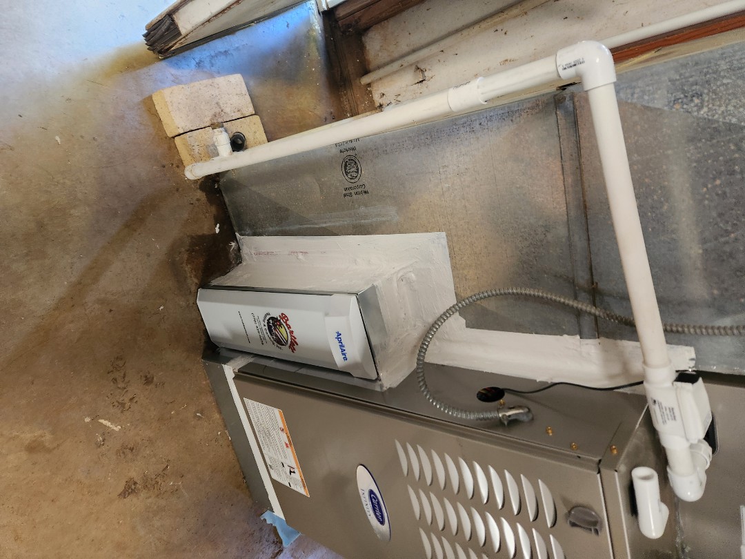 Smyrna, GA - Installed new Carrier Infinity high efficiency system with Carrier Infinity Mytouch WIFI Thermostat and Aprilaire media filter 