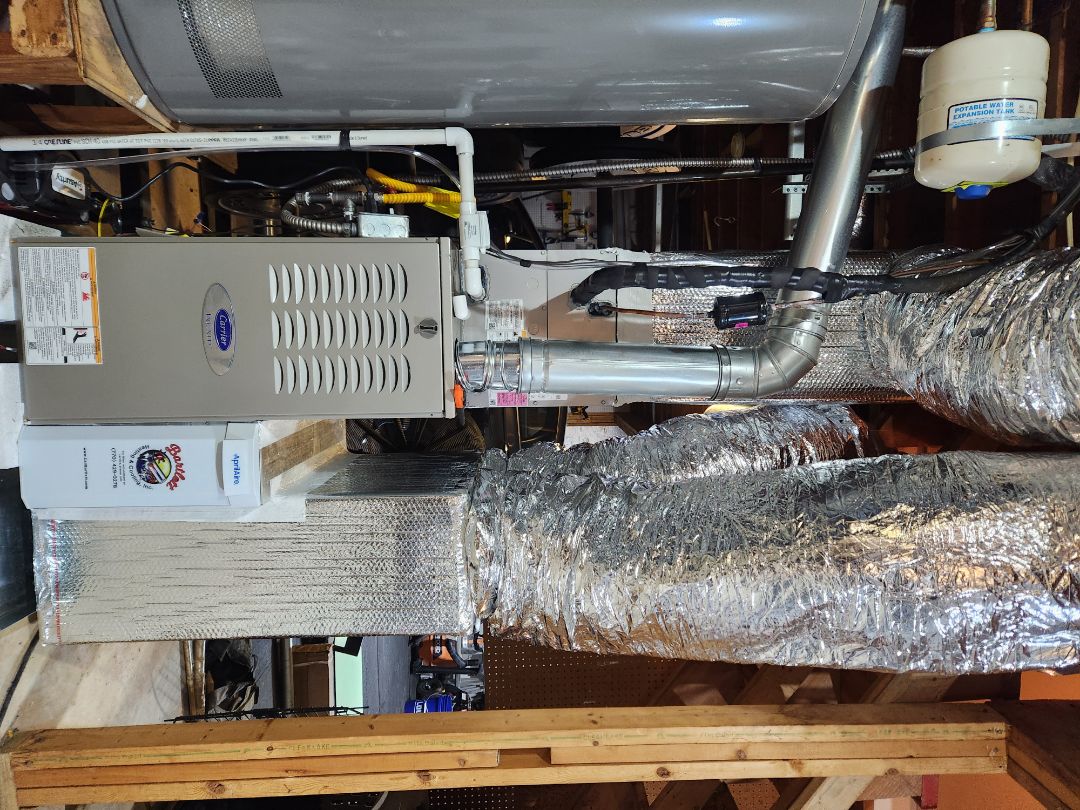 Marietta, GA - Installed 2 new Carrier High Efficiency systems with Aprilaire media filters and all new ductwork in attic 