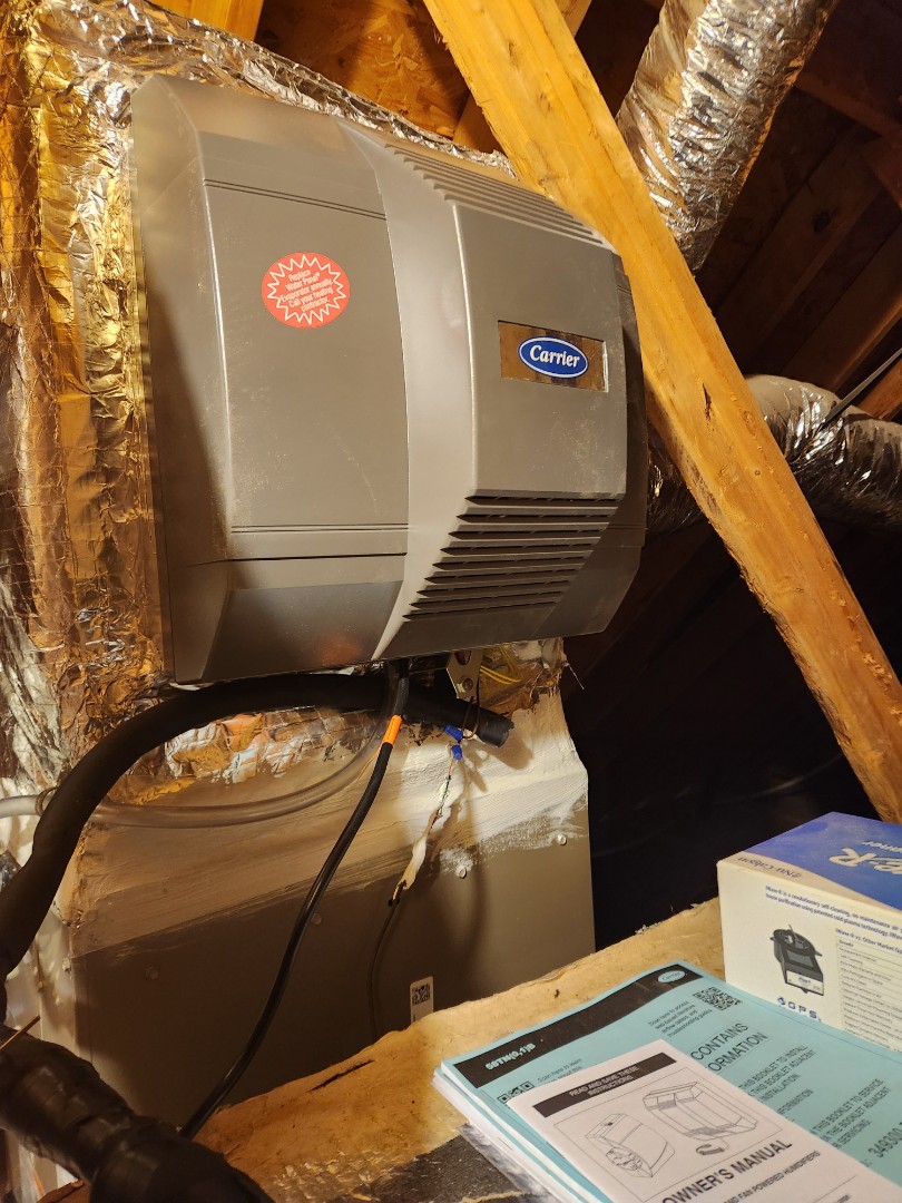 Smyrna, GA - Installed new Carrier Infinity high efficiency system with Carrier Infinity Mytouch WIFI Thermostat Infinity air cleaner Carrier Humidifier 