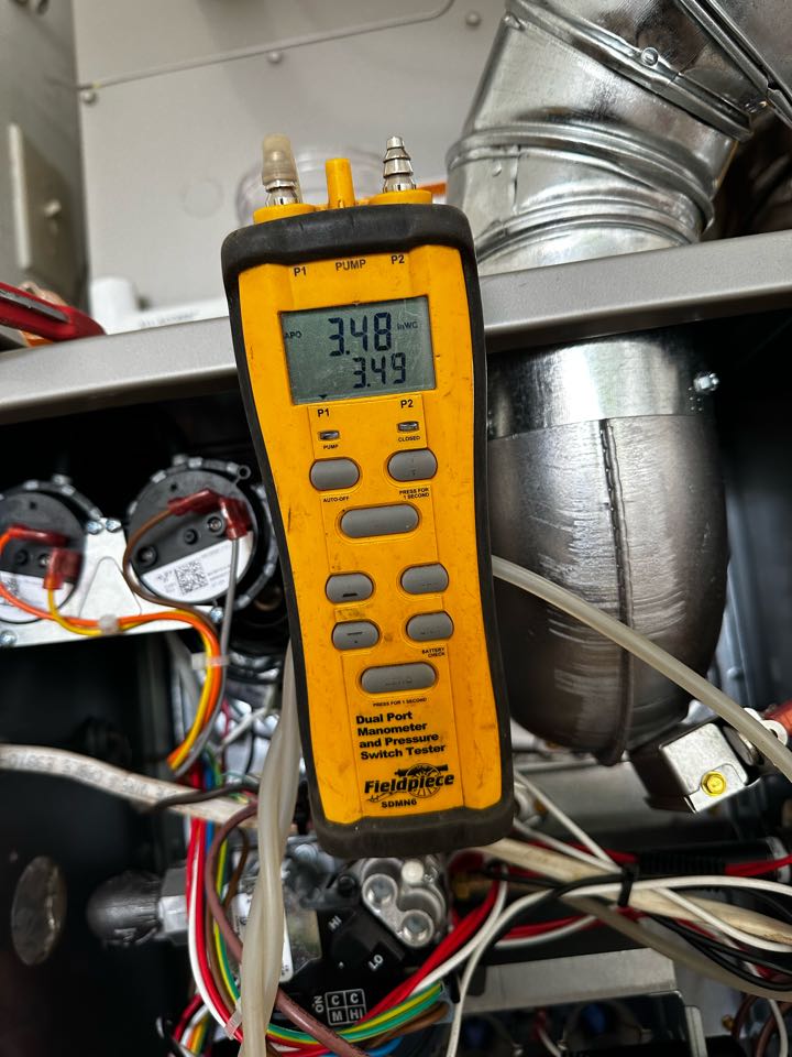 Marietta, GA - Replaced existing mechanical system with new Carrier Infinity Furnace. Carrier 2.5 ton condenser with matching evaporator coil. Installed Aprilaire filter rack. Installed fan powered humidifier. Replaced supply and return plenums. System is heating and cooling as needed. Thank you for choosing Bartlett Heating and Cooling. 