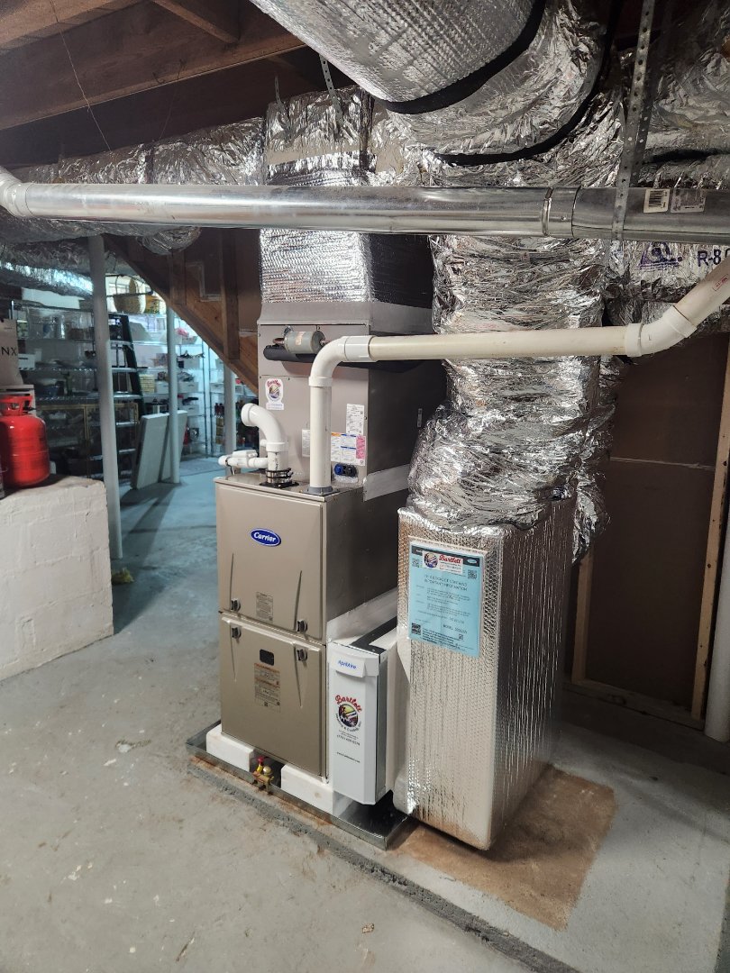 Atlanta, GA - Installed new Carrier High Efficiency system with Aprilaire media filter 