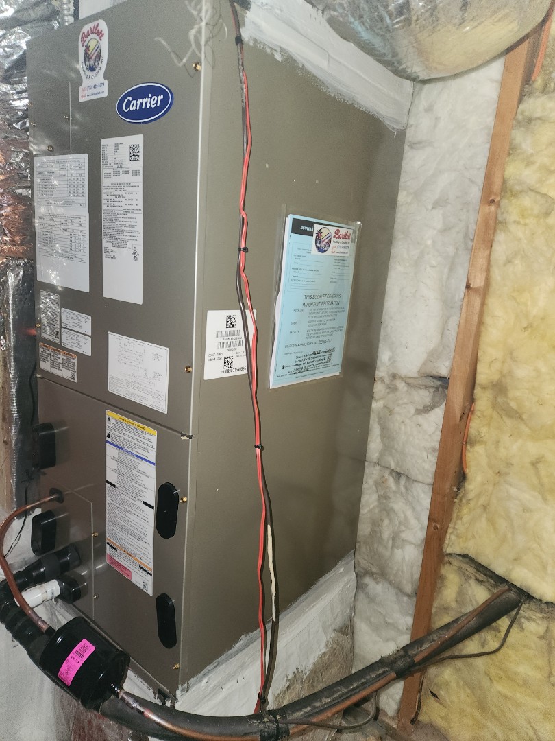 Smyrna, GA - Installed new Carrier Infinity high efficiency system with Carrier Infinity Mytouch WIFI Thermostat and Aprilaire media filter 