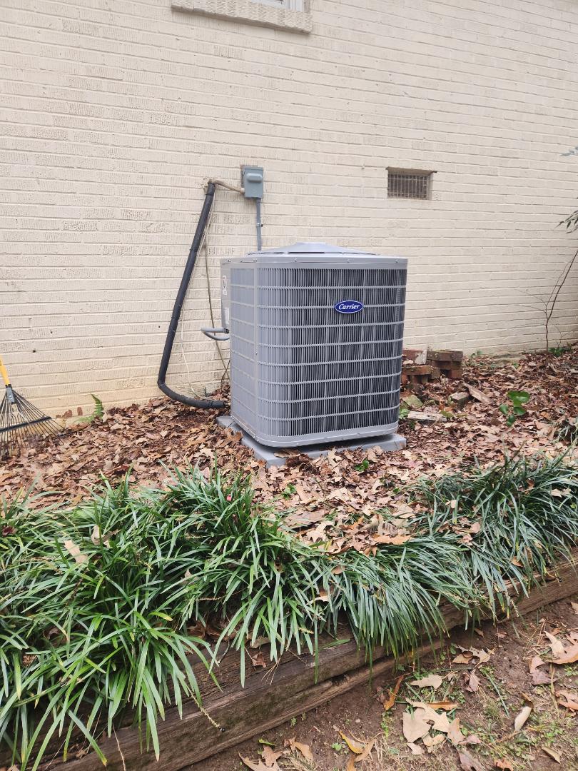 Smyrna, GA - Installed new Carrier High Efficiency system with Ecobee Wifi Thermostat and Aprilaire media filter 