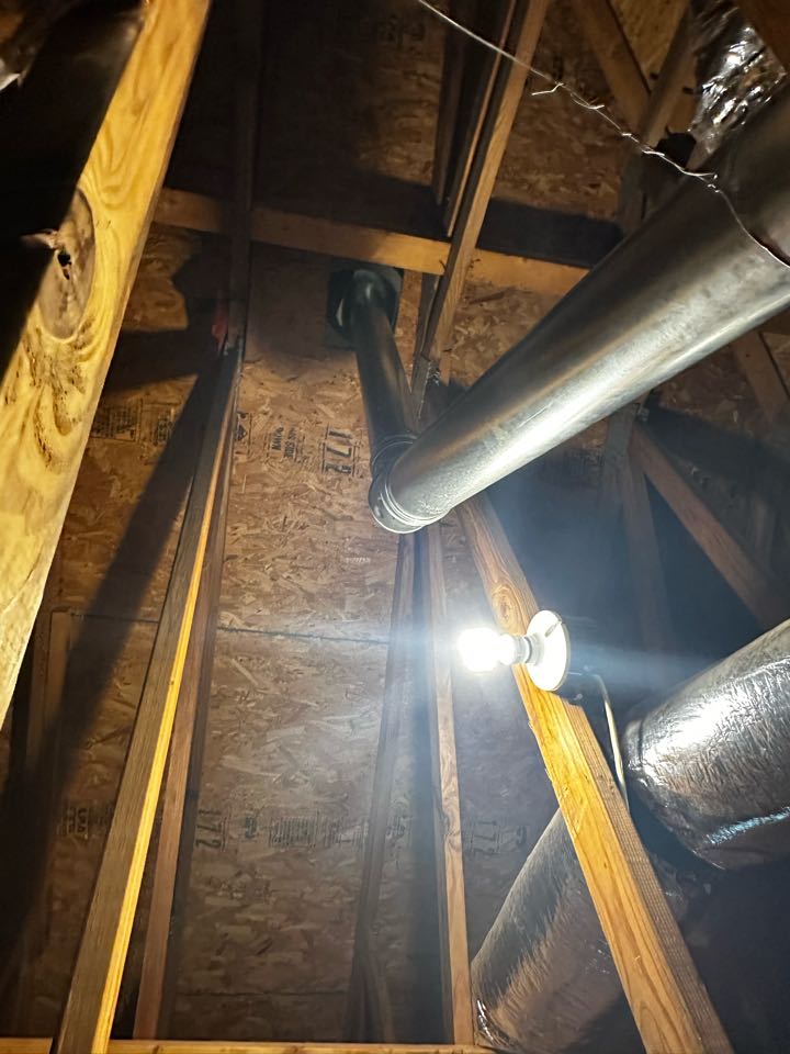 Smyrna, GA - Replaced existing mechanical system serving the upstairs. Ran new 4 inch flue pipe through the roof. Replaced return and supply plenum. Installed new 16x25x1 filter rack. Set gas pressures and tested air conditioner. System is working as needed. Thank you for choosing Bartlett Heating and Cooling. 