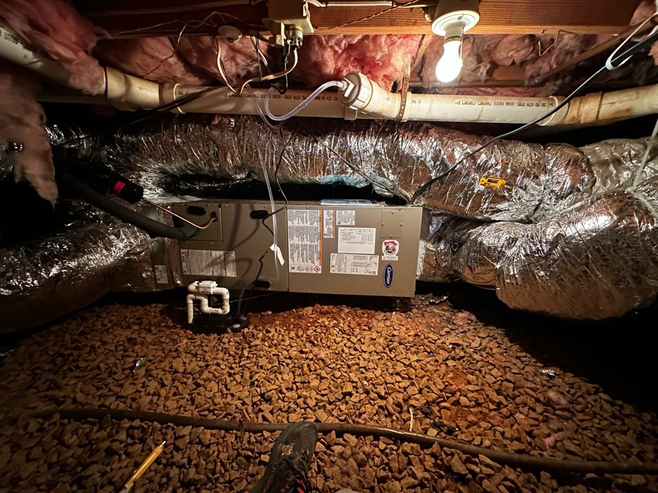 Smyrna, GA - Replaced existing mechanical system. Relocated outdoor unit. Replaced return and supply plenum. Installed new thermostat. Cut in new 8 inch return. Tested heat and cool. System is working as needed. Thank you for choosing Bartlett Heating and Cooling. 