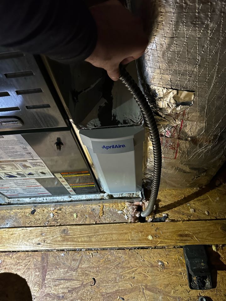 Smyrna, GA - Replaced air cleaners for the upstairs and main floor systems with new Aprilaire 210, and 410 filter racks. Sealed to furnace and plenums, and ensured heat is working. Everything is working as needed. Thank you for choosing Bartlett Heating and Cooling. 
