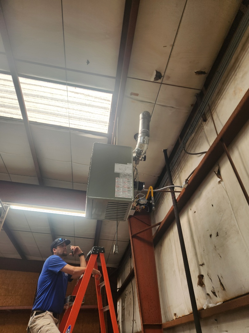 Marietta, GA - Installed new Hanging heater for warehouse 