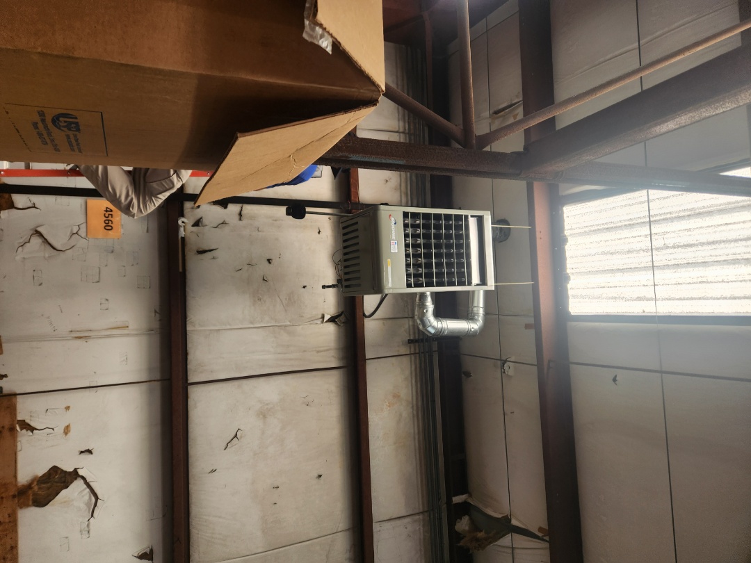 Marietta, GA - Installed new Hanging heater for warehouse 