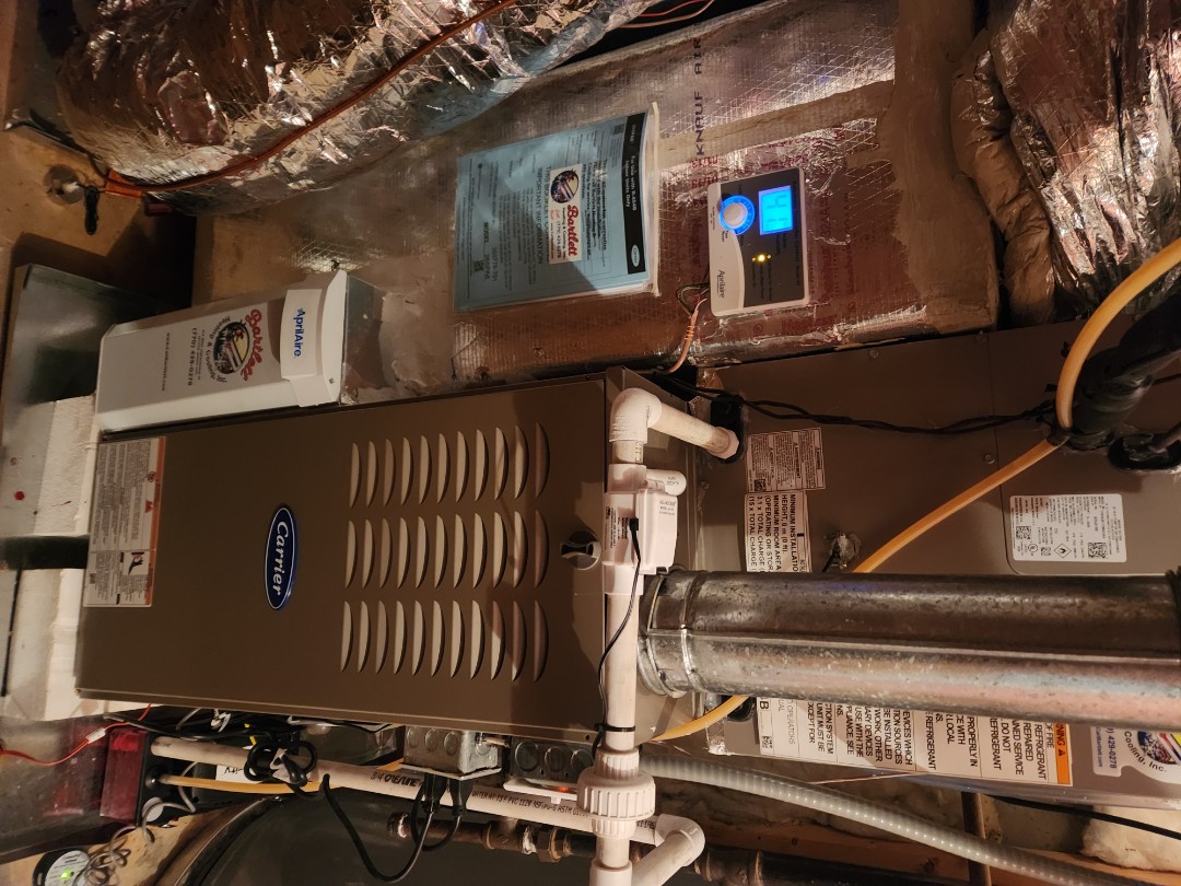 Smyrna, GA - Installed new Carrier High Efficiency system with Ecobee Wifi Thermostat and Aprilaire media filter 