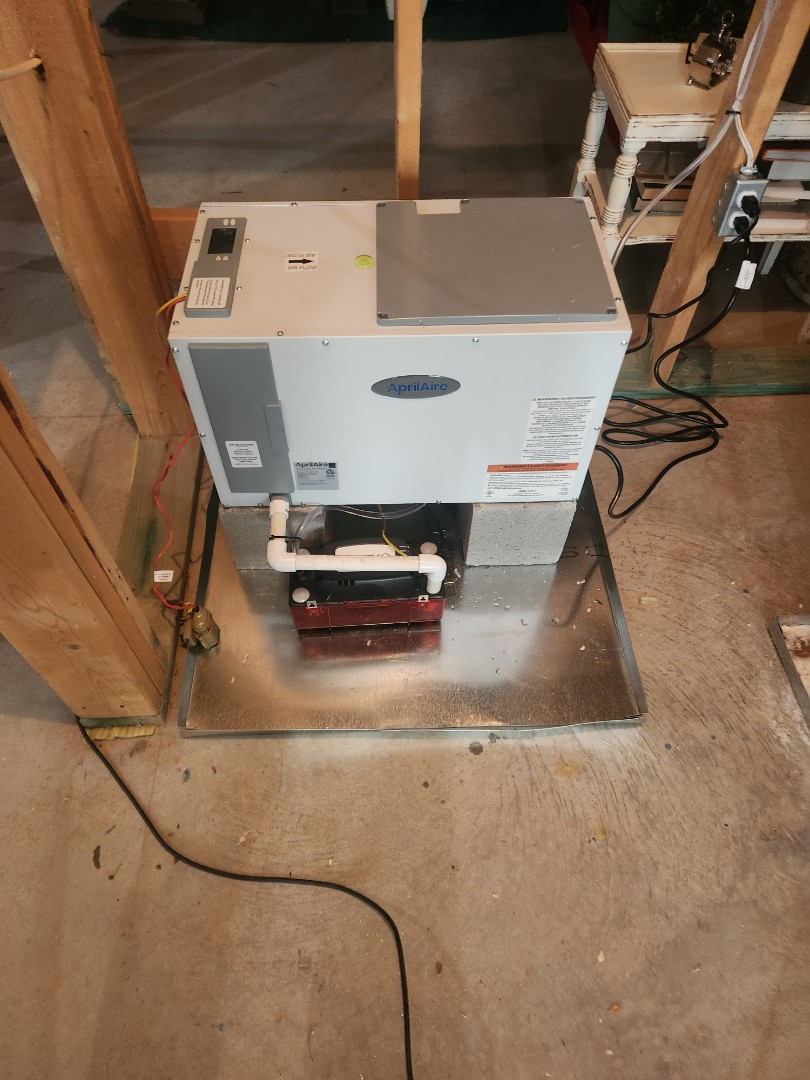 Marietta, GA - Installed new Aprilaire Dehumidifier for basement 