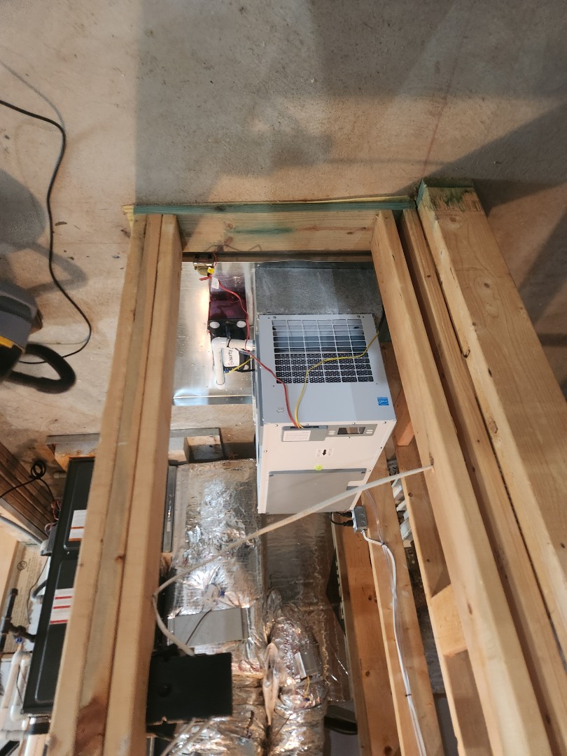 Marietta, GA - Installed new Aprilaire Dehumidifier for basement 