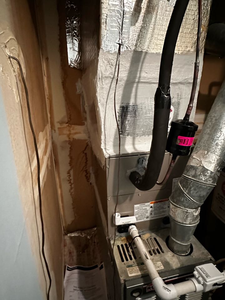 Smyrna, GA - Replaced existing cooling system. Replaced condensate pump. Re sealed broken duct work and sealed plenum. Relocated outdoor unit. Charged air conditioner and replaced thermostat. System is cooling as needed. Thank you for choosing Bartlett Heating and Cooling. 
