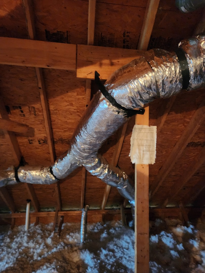 Smyrna, GA - rerouted ductwork for bed room upstairs for better airflow 