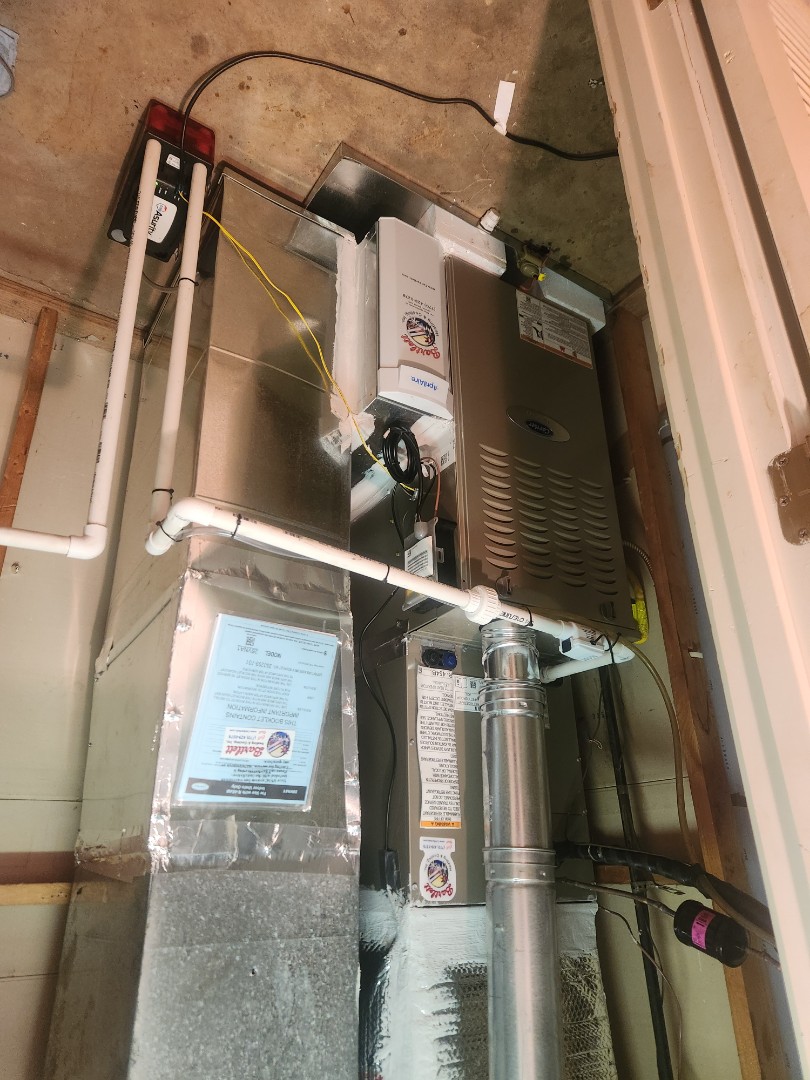 Marietta, GA - Installed new Carrier Infinity high efficiency gas furnace Infinity Mytouch WIFI Thermostat Carrier High Efficiency condensers and Aprilaire media filter 