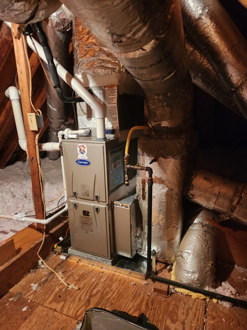 Atlanta, GA - Installed 3 new Carrier High Efficiency 2stage variable speed 90% gas furnaces Carrier High Efficiency condensers with Ecobee Wifi Thermostats 