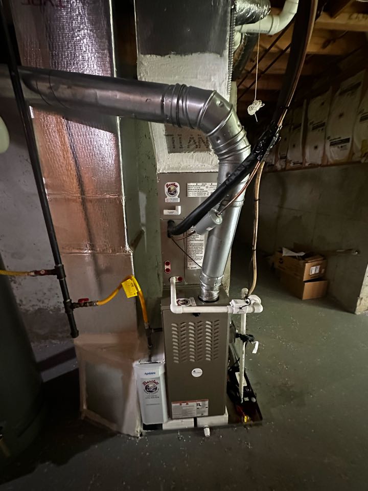 Marietta, GA - Replaced existing mechanical system serving the main floor. Installed new Aprilaire filter rack. Transitioned supply and return plenum for better airflow. Set gas pressures and charged air conditioner. Replaced all single wall flue pipe with double wall. System is working as needed. Thank you for choosing Bartlett Heating and Cooling. 