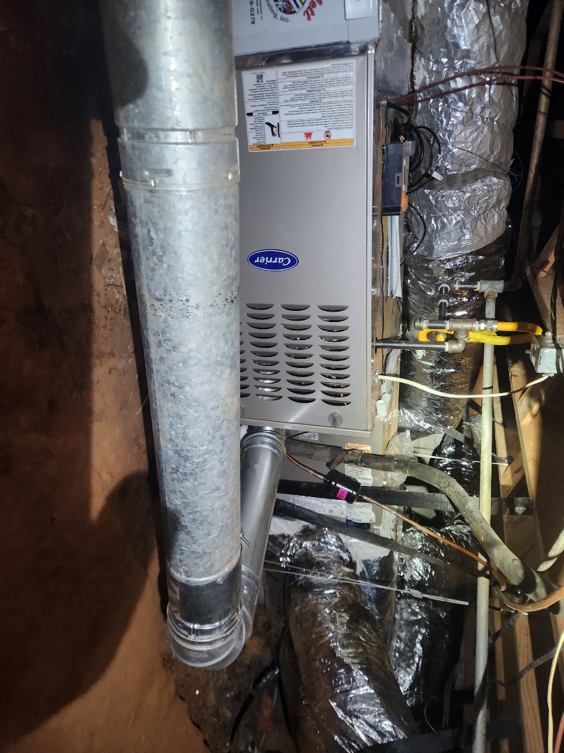 Smyrna, GA - Installed new Carrier High Efficiency system with Ecobee Wifi Thermostat Aprilaire media filter and new supply and return plunms