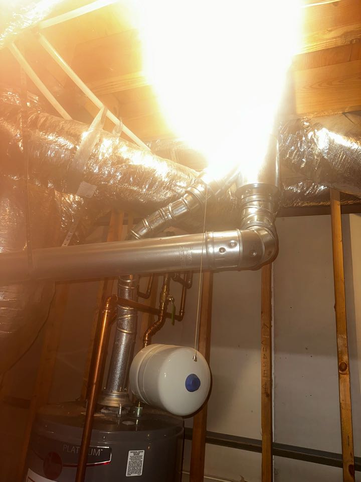 Marietta, GA - Replaced existing cooling system. Replaced all single wall flue pipe with double wall. Replaced thermostat. Charged air conditioner. System is cooling as needed. Thank you for choosing Bartlett Heating and Cooling. 