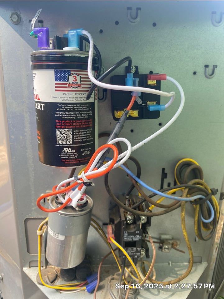 New start assist kit in Carrier condenser for longevity.